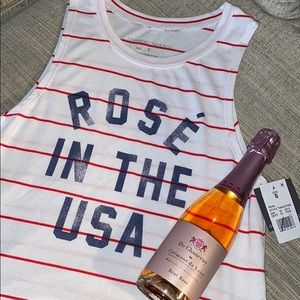 NWT Rośe in the USA tank 🇺🇸🍷